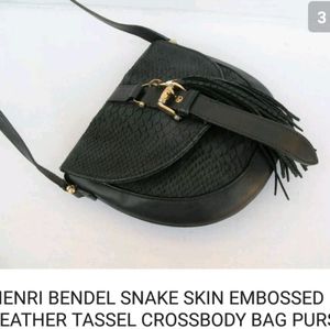 Henri Bendel Crossbody bag w/tassel